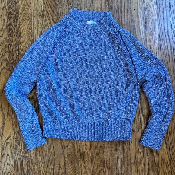 Club Monaco Raglan Sweater in Heathered Blue Size XS - Picture 1 of 4